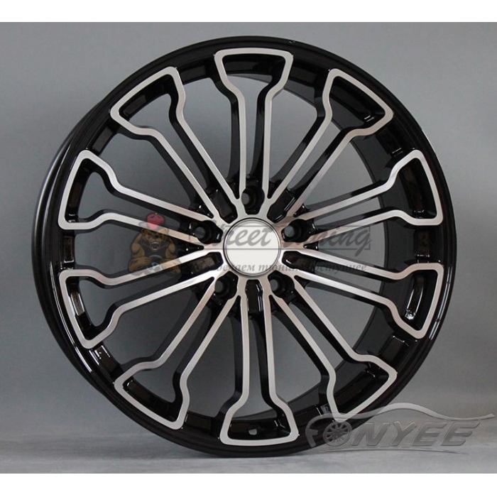 Новые диски Porsche модель 3 R20 5X130 ET45 J9 черный + серебро
