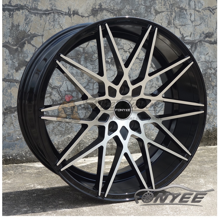 Новые диски Fonyee модель 7 R19 5x114,3 ET35 J8,5 черные + серебро