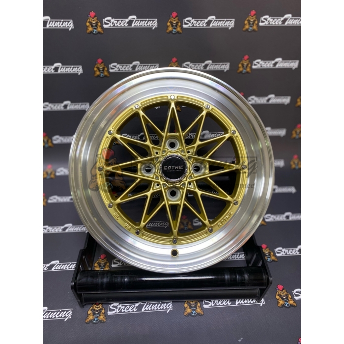 Новые диски Work Equip R14 J5 ET15 4x100 Gold + Silver