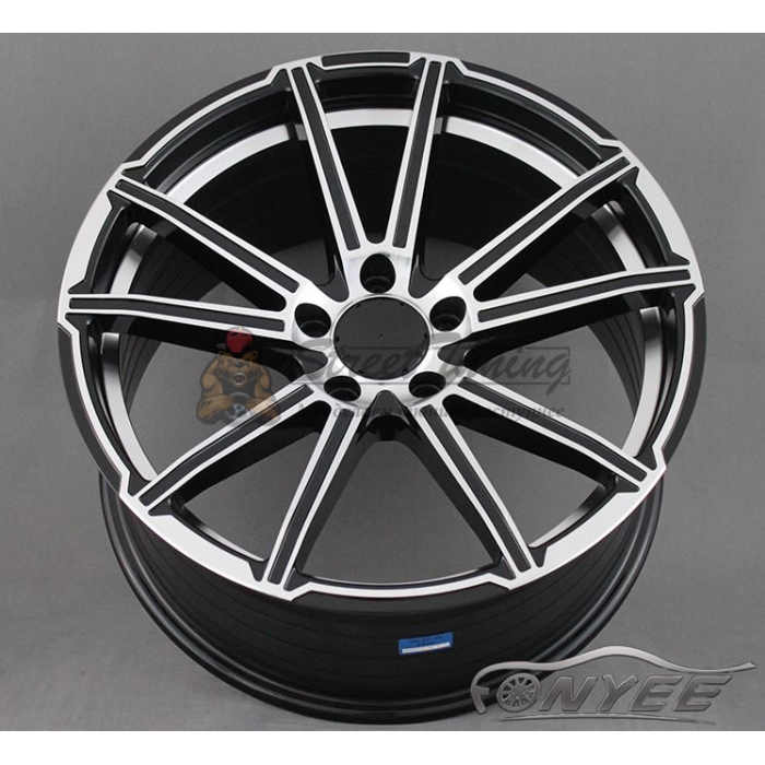 Новые диски Mercedes AMG 10 Spoke C8 R18 5x112 ET45 J8 черный с серебром