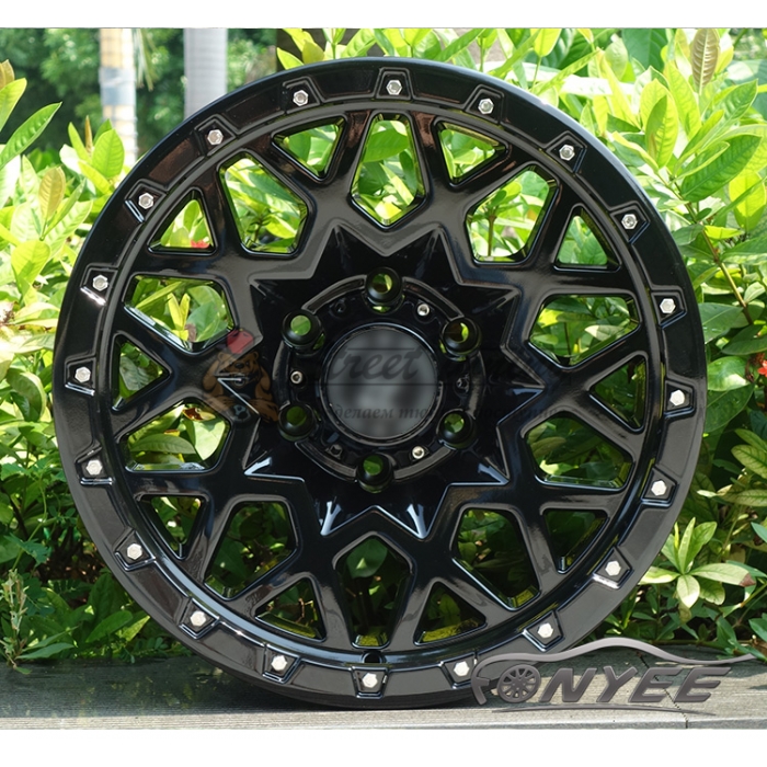 Новые диски Black Rhino Sprocket R16 5X114.3 ET-25 J8,5 черный глянец