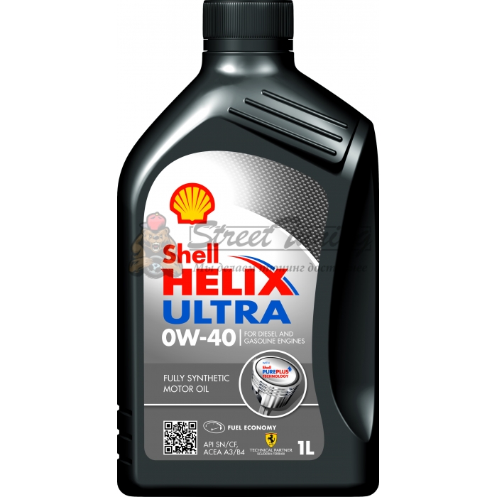 Синтетическое моторное масло Shell Helix Ultra 0W-40 - 1 л