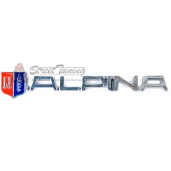 Металлический шильдик с логотипом "Alpina"