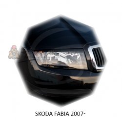 Реснички на фары для  SKODA FABIA 2007-2014г
