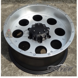 Новые диски MVF-962 R16 5X150 ET-25 J8 черный мат + серебро