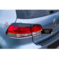 Volkswagen  Golf VI 2009-2012 Накладки на задние фонари (реснички) компл.-2 шт.