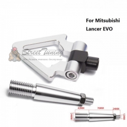 Буксировочный крюк "Стрелка" для Mitsubishi Lancer EVO, серебряный