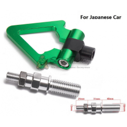 Буксировочный крюк "Стрелка" для японских авто, зеленый