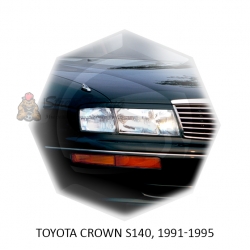 Реснички на фары для  TOYOTA CROWN S140 1991-1995г