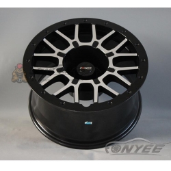 Новые диски R wheels R17 5X127 ET-16 J9 черный + серебро