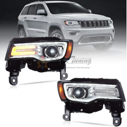 Передние фары Vland для Jeep Grand Cherokee 2014-2022 Full Led