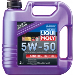 Синтетическое моторное масло Liqui Moly 5W-50 Synthoil High Tech - 4 л