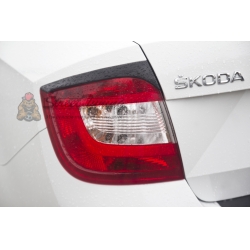 Skoda Rapid 2012-2016 Накладки на задние фонари (реснички)