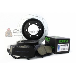 КОМПЛЕКТ ПЕРЕДНИЙ:Тормозные диски DBA 2736S T2+колодки DC brakes sHD Toyota PRADO 150 / Lexus GX460
