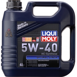 НС-синтетическое моторное масло Liqui Moly 5W-40 Optimal Synth - 4 л 