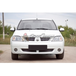 Renault Logan 2004—2010 Защитная сетка решетки переднего бампера