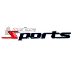 Шильдик в решетку радиатора с логотипом "Sports"