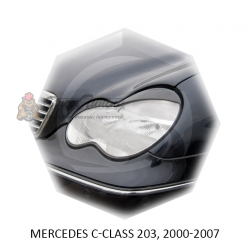 Реснички на фары для  MERCEDES C-class 203 2000-2007г