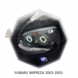 Реснички на фары для  SUBARU IMPREZA 2003-2005г