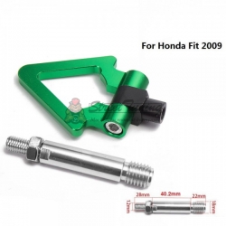 Буксировочный крюк "Стрелка" для Honda Fit 2009, зеленый