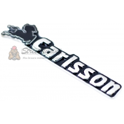 Металлический шильдик с логотипом "Carlsson"