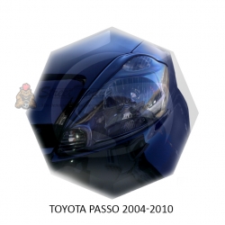 Реснички на фары для  TOYOTA PASSO 2004-2010г