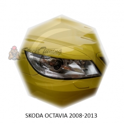 Реснички на фары для  SKODA OCTAVIA 2008-2013г