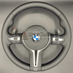 Руль BMW E90 E92 E70 E71 с подушкой в стиле M3 F80, эко-кожа, без подогрева