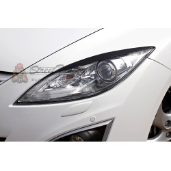 Mazda 6 2010—2012 Накладки на передние фары (реснички) компл.-2 шт.