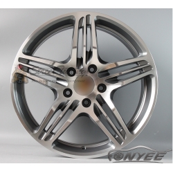 Новые диски Porsche Cayman Wheels R19 5x130 ET46 J9,5 серый + серебро