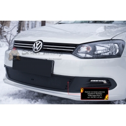 Volkswagen  Polo V 2009—2016 Зимняя заглушка решетки переднего бампера