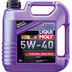 Синтетическое моторное масло Liqui Moly 5W-40 Synthoil High Tech - 4 л