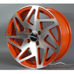 Новые диски Forgiato Monoleggera FINESTRO-M R15 J7 ET+35 4x100 оранжевый + серебро