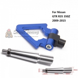 Буксировочный крюк "Стрелка" для Nissan GTR R35 350Z 09-15, синий