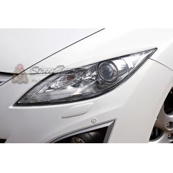 Mazda 6 2007—2010 Накладки на передние фары (реснички) компл.-2 шт.