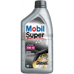 Полусинтетическое моторное масло Mobil Super 2000 Diesel 10W-40  - 1 л