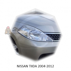 Реснички на фары для  NISSAN TIIDA 2004-2012г