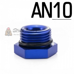 Заглушка (папа) AN10 с улотнительной резинкой, синяя