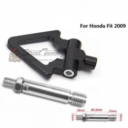 Буксировочный крюк "Стрелка" для Honda Fit 2009, черный