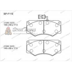 Передние тормозные колодки Gerat BP-F119 (Mercedes-Benz G-Класс, T1)