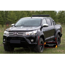 Toyota Hilux 2015-н.в. Расширители колёсных арок (вынос 50 мм)