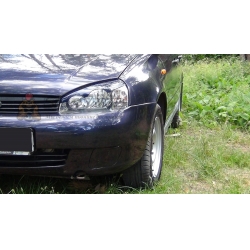 Lada ВАЗ 1118 Kalina (седан) 2004—2013 Накладки на передние фары (реснички) компл.-2 шт. Вариант 2
