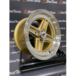 Новые диски Enkei Wheels 471 R13 J7 ET7 4x98 Gold + Silver