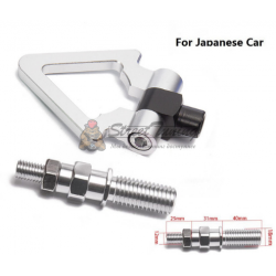 Буксировочный крюк "Стрелка" для японских авто, серебряный