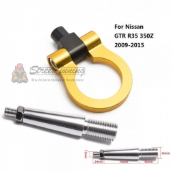 Буксировочное кольцо для Nissan GTR R35 350Z 09-15, золотое