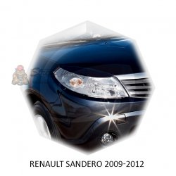 Реснички на фары для  RENAULT SANDERO 2009-2014г