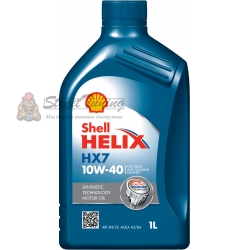 Полусинтетическое моторное масло Shell Helix HX7 10W-40 - 1 л