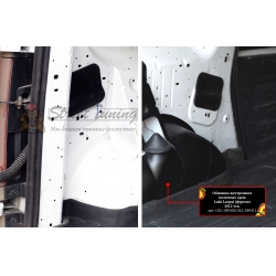 Lada Largus (фургон) 2012—н.в. Обшивка внутренних колесных арок грузового отсека (со скотчем 3М)