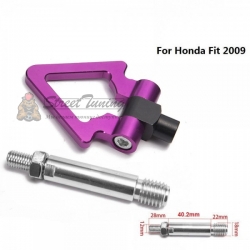 Буксировочный крюк "Стрелка" для Honda Fit 2009, фиолетовый