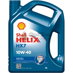 Полусинтетическое моторное масло Shell Helix Diesel HX7 10W-40 - 4 л